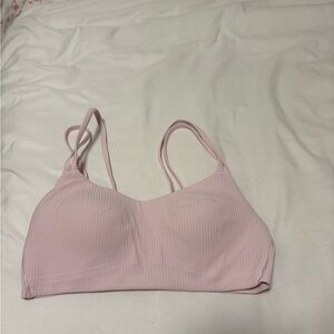 Lululemon Athletica Light Pink Ribbed Bralette